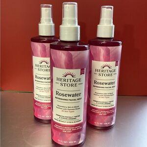 Heritage Store Rosewater Facial Mist - Pink and White